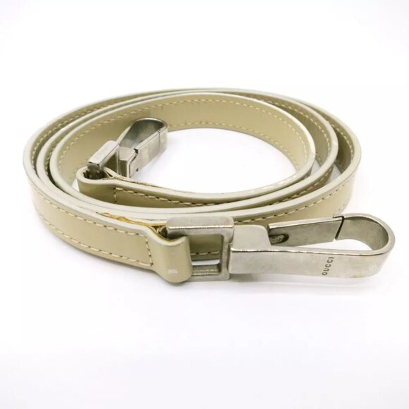 Authentic GUCCI Shoulder Strap Shoulder Strap Beige Leather